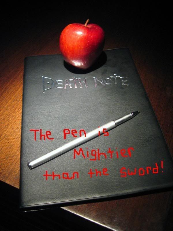Death Note The pen is mightier than the sword Pictures, Images and Photos
