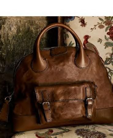 Chloe Paddington Tote Bag Handbag - Dark Brown Leather Used