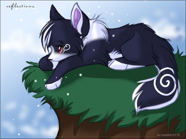 Reflections_by_maygikal.jpg Anime wolf pup image by HikariNoSakura