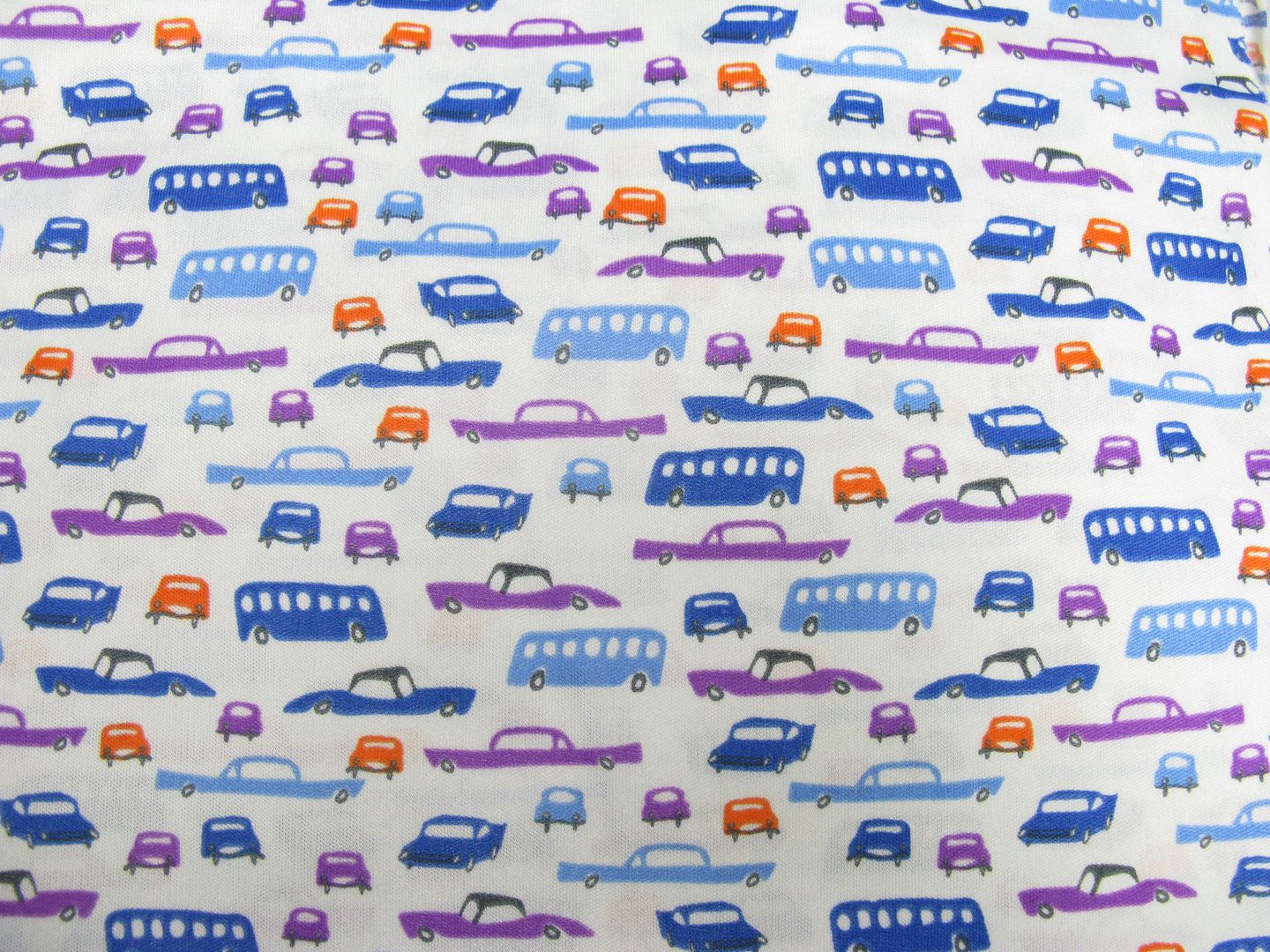 2.4yd x 58" Blue Retro Cars - PUL fabric 2.4yd x 58" Blue Retro Cars - PUL fabric