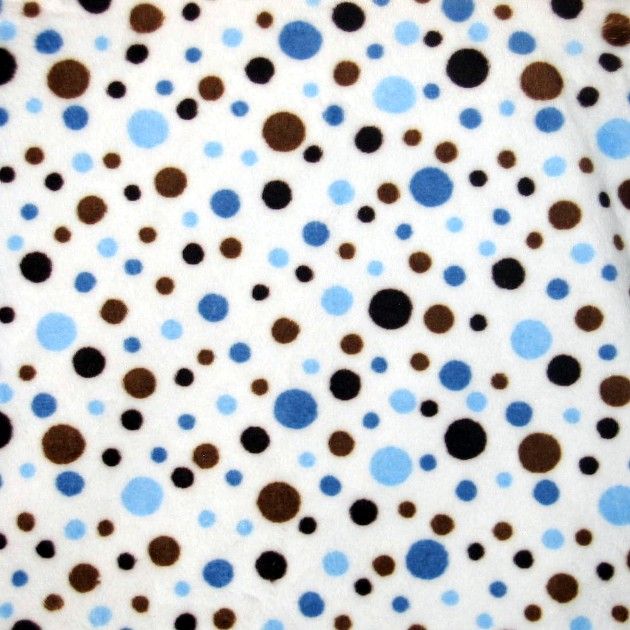 30x40" Blue Dot - MINKY fabric