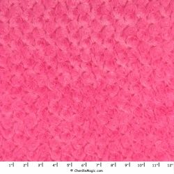 9.3yd Hot Pink Swirl - MINKY fabric