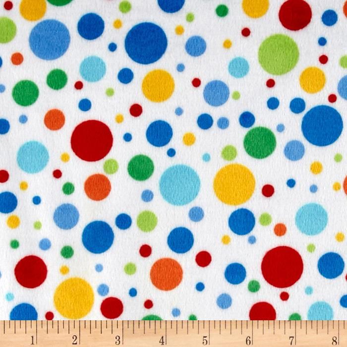 34" x 60" Multi-color confetti - MINKY fabric