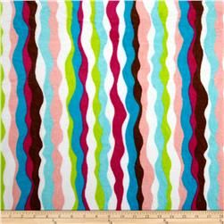 2.5yd x 60" Wavy Stripe - MINKY fabric