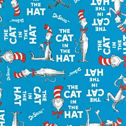 3.1yd x 60" Suess Cat in the Hat - MINKY fabric