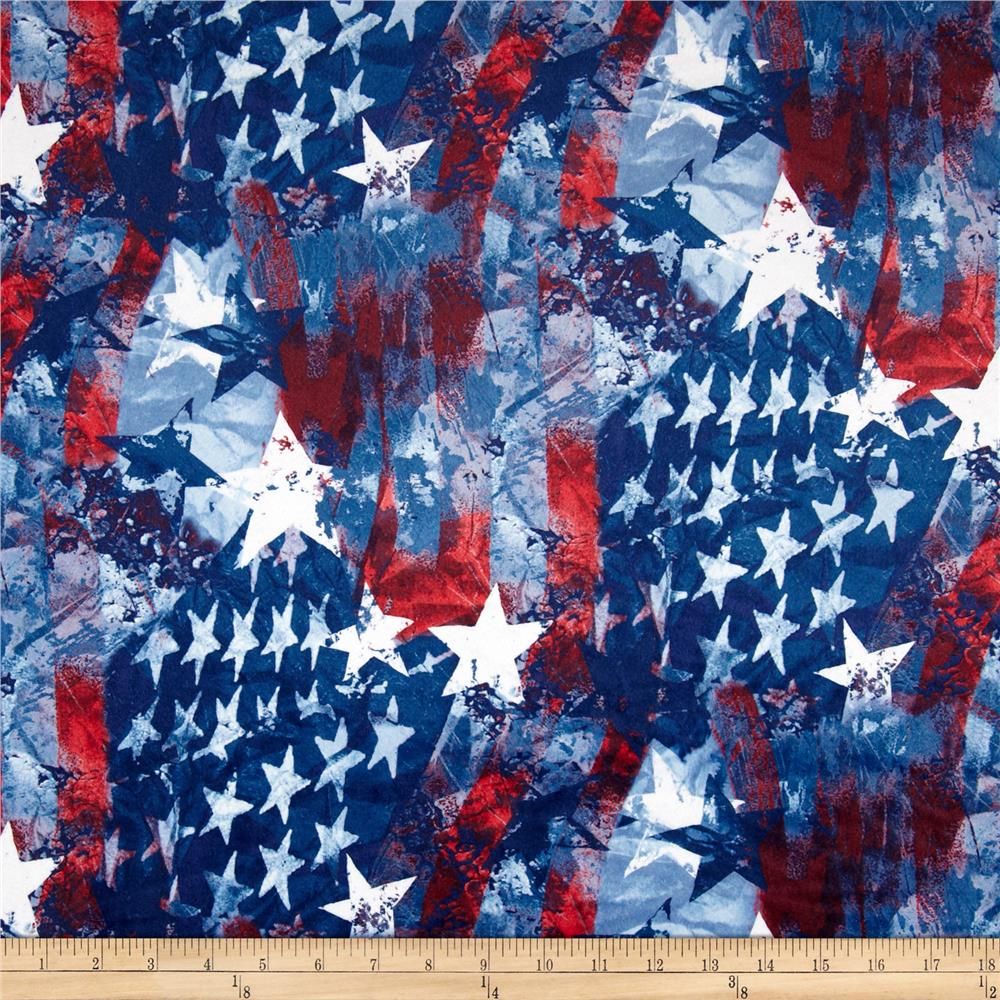 2.7yd x 60" America - MINKY fabric