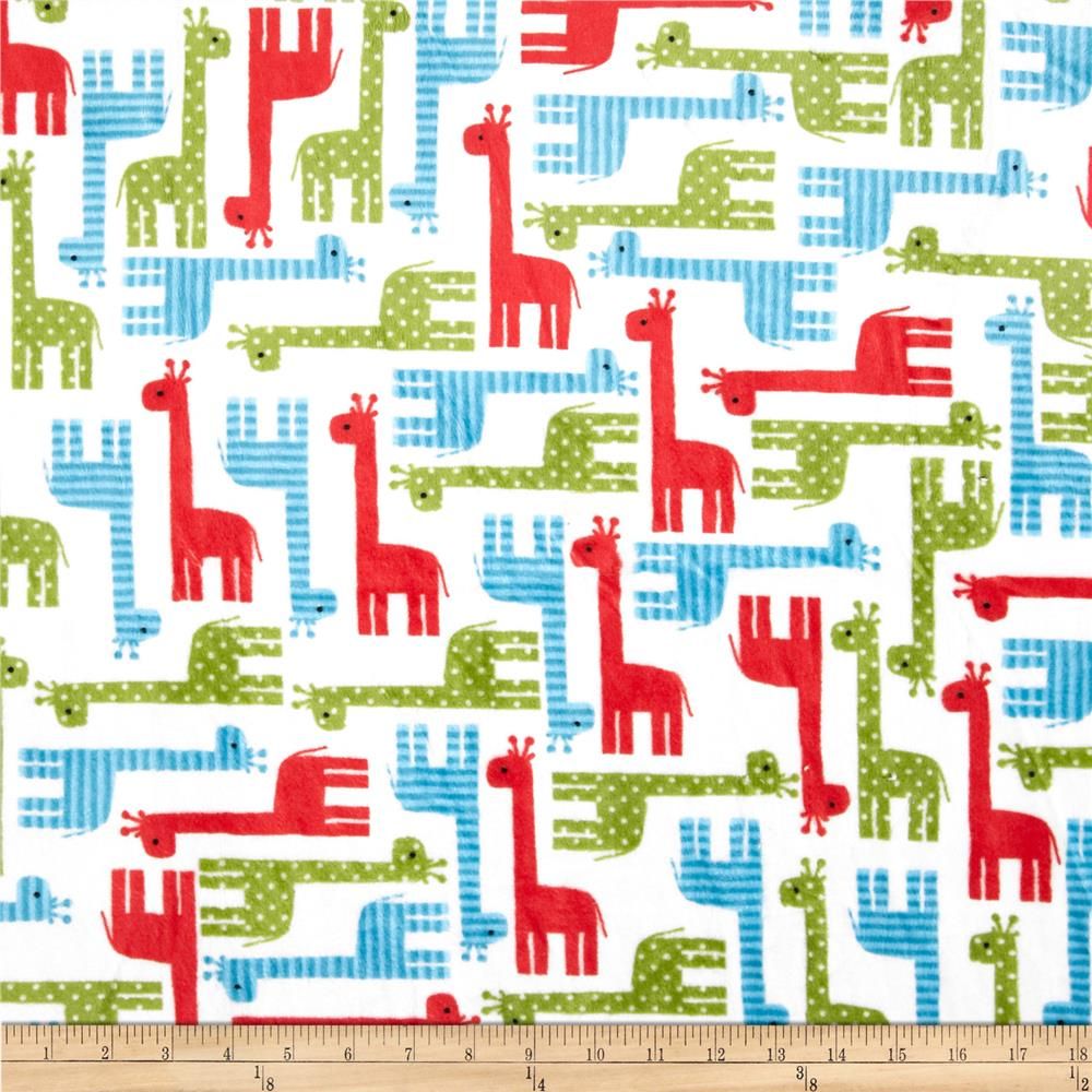 2.3yd x 60" Giraffes - MINKY fabric