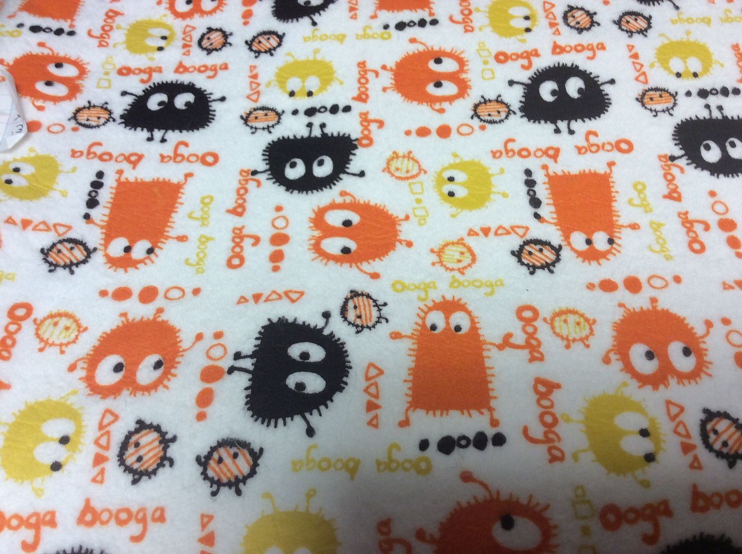 2.5yd x 60" Orange Ooga Booga - Organic Bamboo FLEECE fabric 2.5yd x 60" Orange Ooga Booga - Organic Bamboo FLEECE fabric