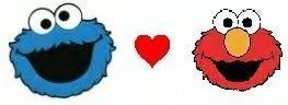 Cookie monster and elmo! Pictures, Images and Photos