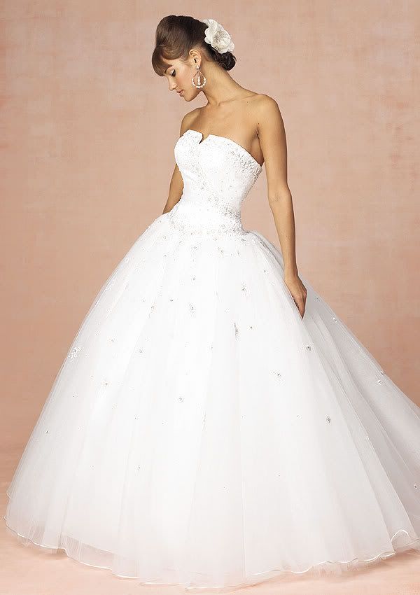The Ballgown wedding gown is the most romantic and glamorous of all wedding