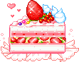 strawberrycake.gif pie image by KyokoEleenKawaii