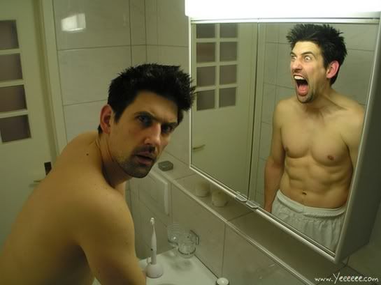 funny reflactions of mirror