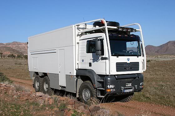Garbage truck motorhome