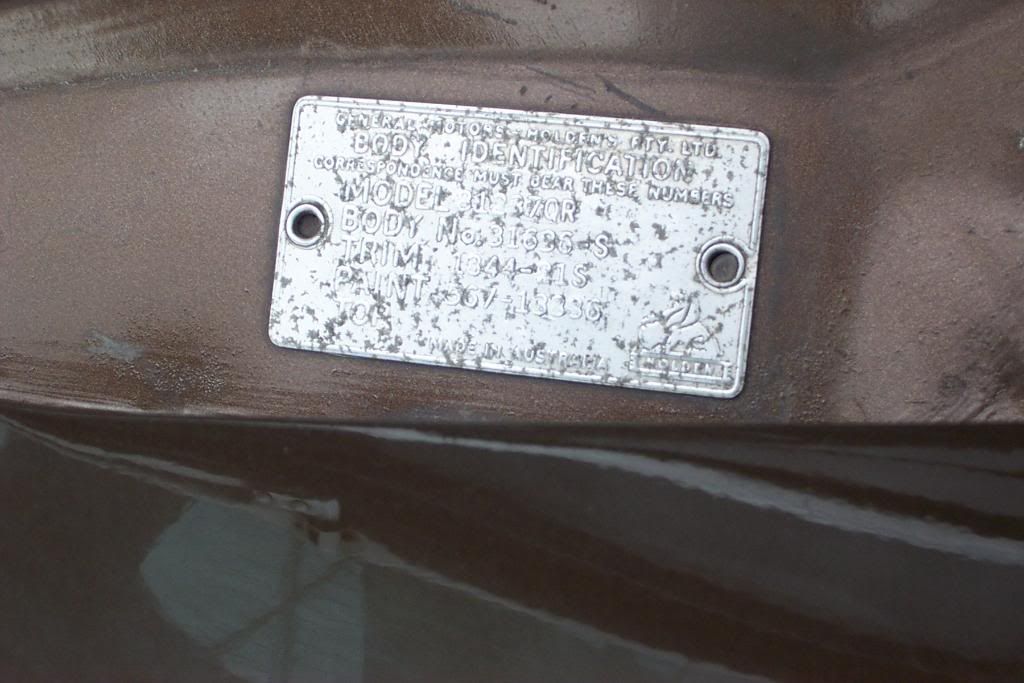 HQ LS body plate (confirms Nutmeg duco)