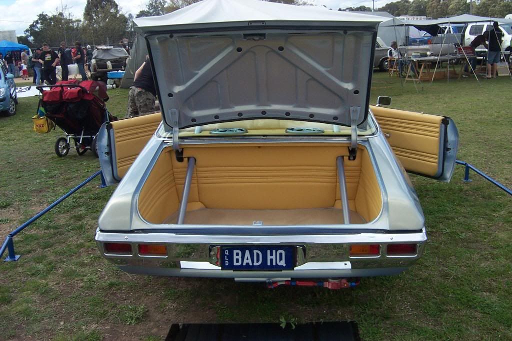 Steel blue HQ show coupe