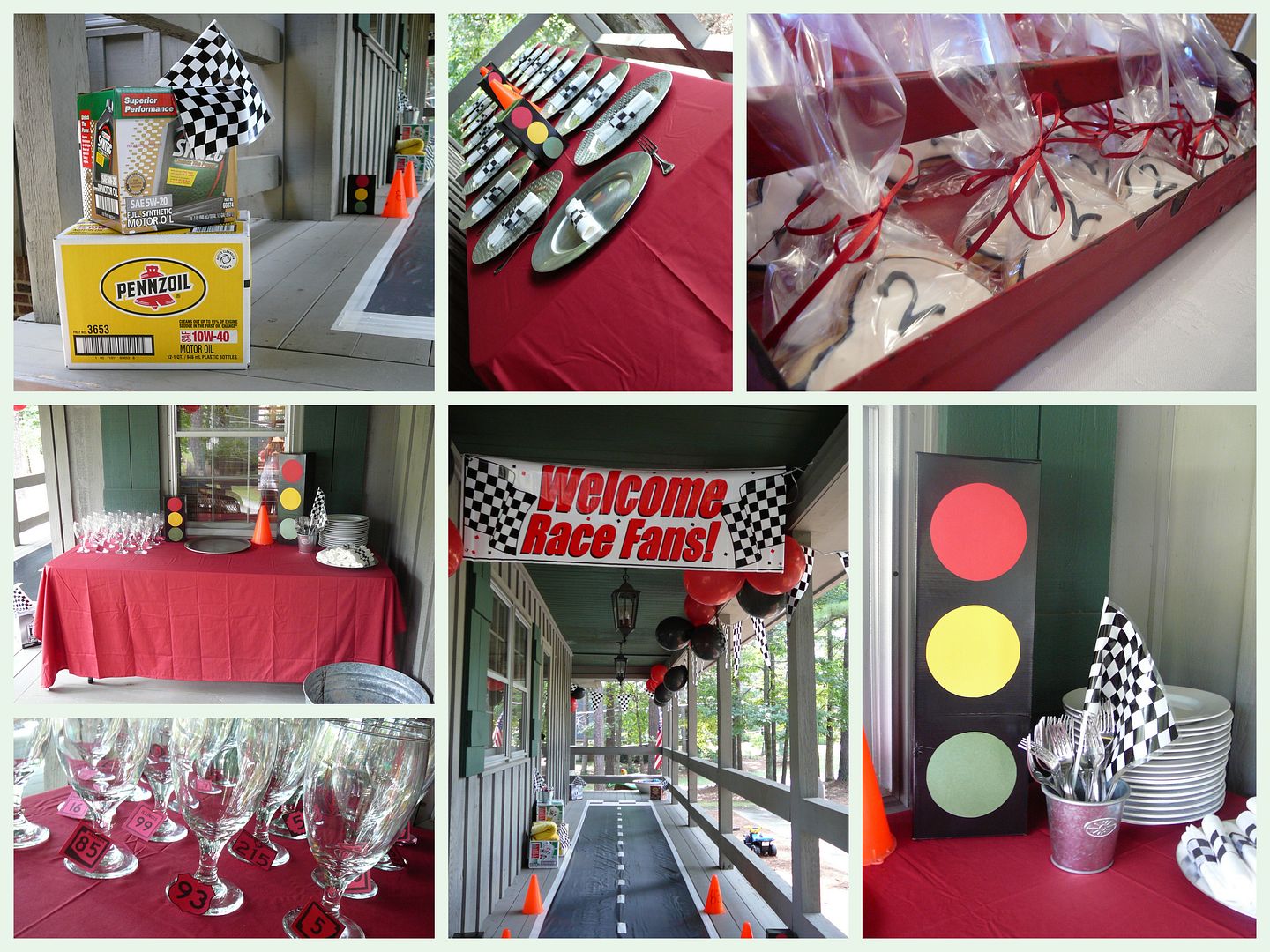 race car decorations