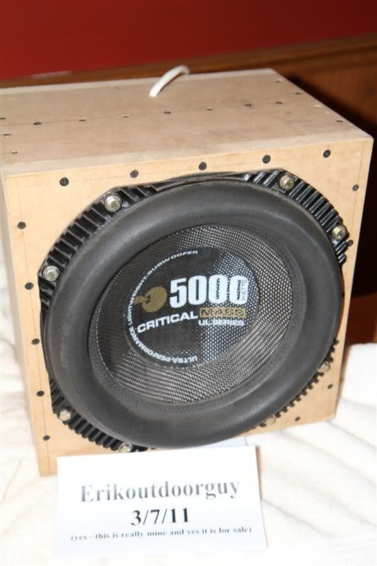 critical mass subwoofer