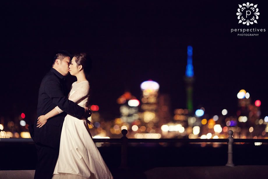 Auckland pre wedding photos I love the shots where the dress is dragging a