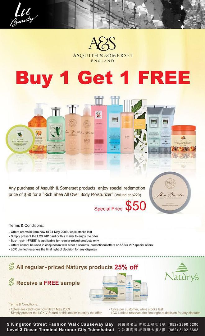 Enjoy Buy-1-Get-1-Free Offer at Asquith &Somerset in LCX(至5月31日)圖片1