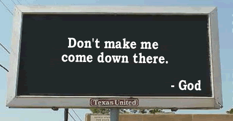 God billboard