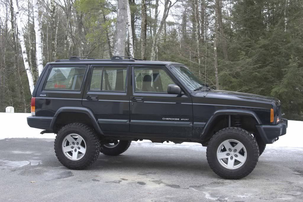 2000 Jeep cherokee lift tire size