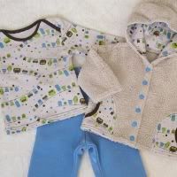New Beginnings with a New Baby:  3 Month Blue Dotty Owl Set