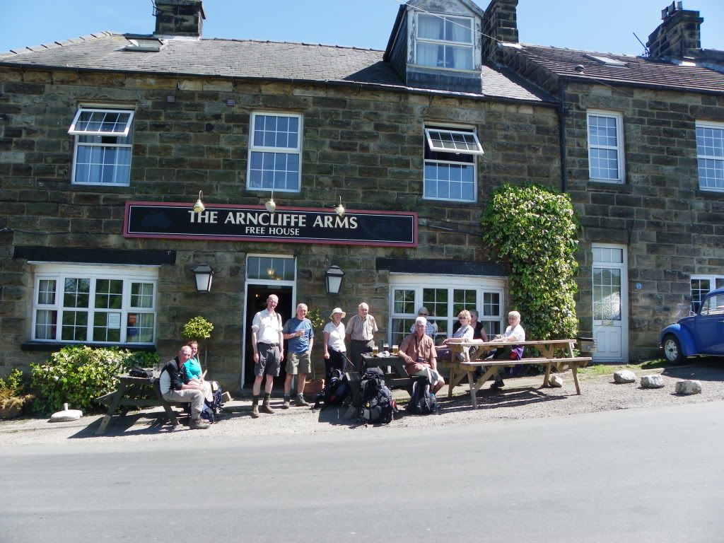 Partying at the Arncliffe Arms, Glaisdale
