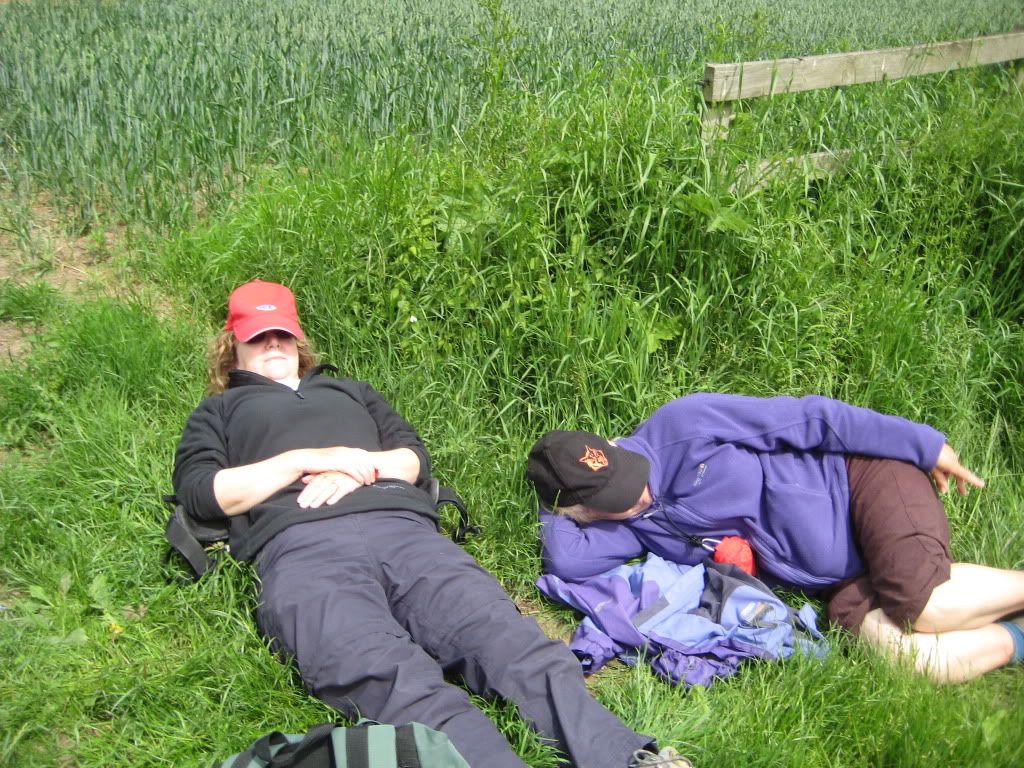 Two old biddy's having a rest