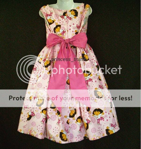 princess_trunk Dora w/Boots Pink Dress Cust Sz  