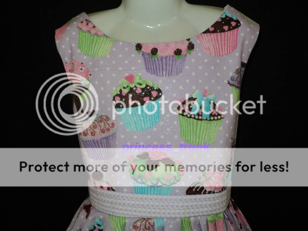 princess_trunk Happy Birthday Cute CupCake Lilac Dress  