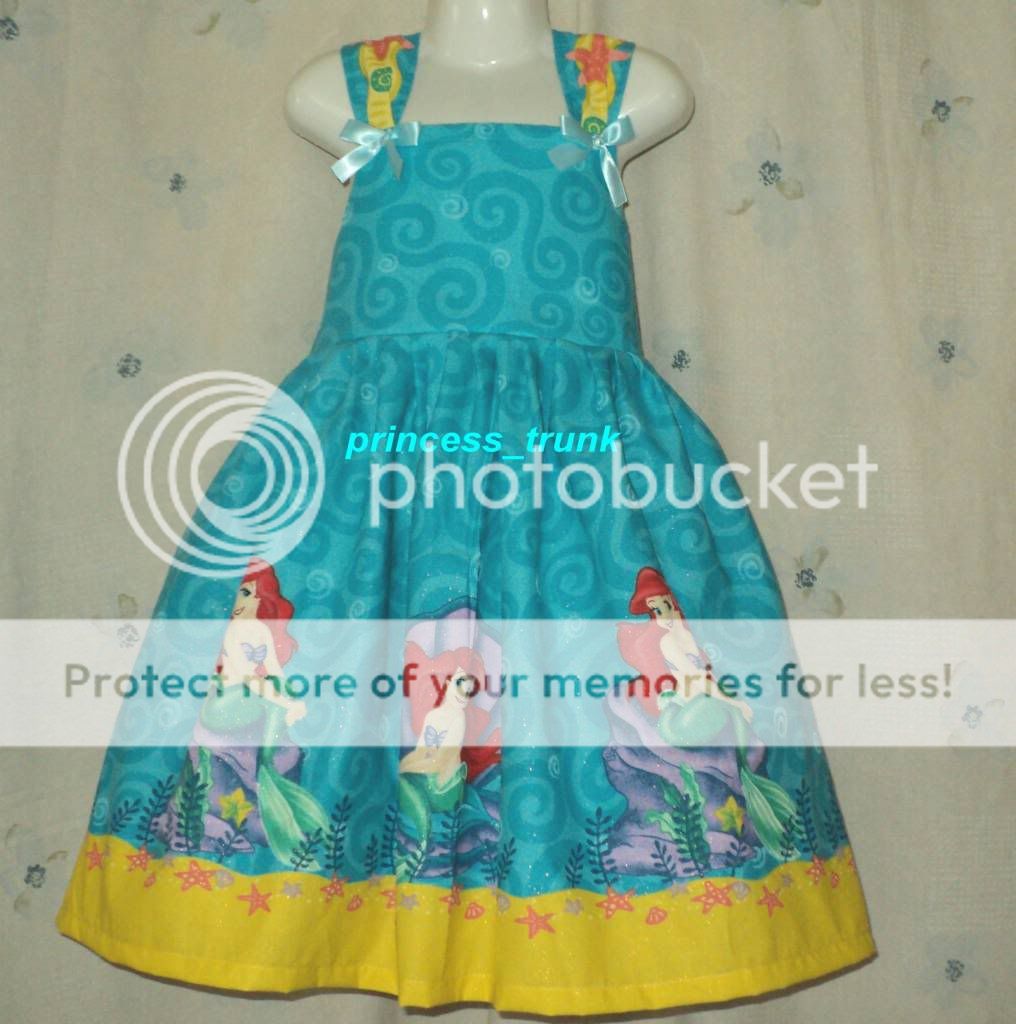 princess_trunk Disney Ariel Border Sparkle Dress Custom  