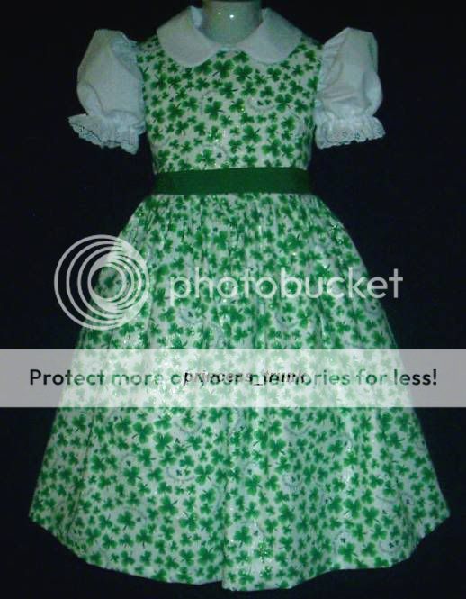 Happy St. Patricks Day Shinning Sparkle Dress Cust Sz  