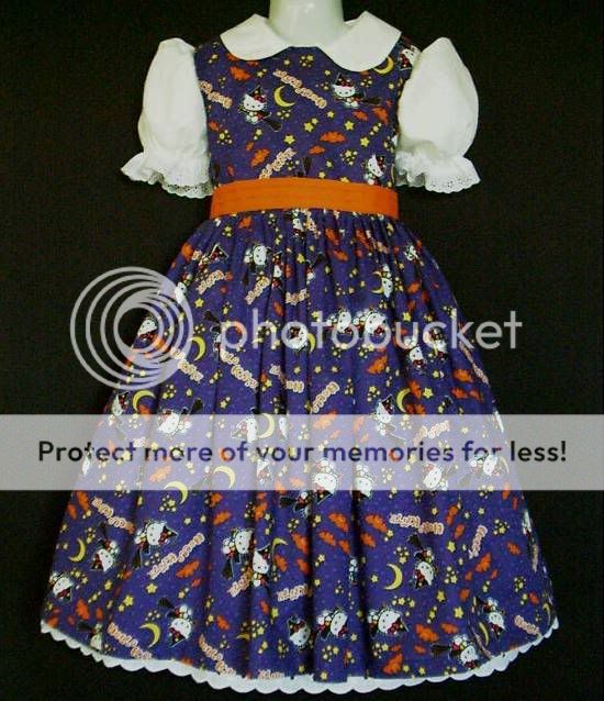 Hello Kitty Halloween/Trick or Treat Dress Sz 12m 10yr  