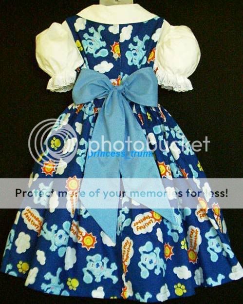 Princess Trunk VHTF Blue Clue Lets Play Blue Dress Set Custom Sz 12M