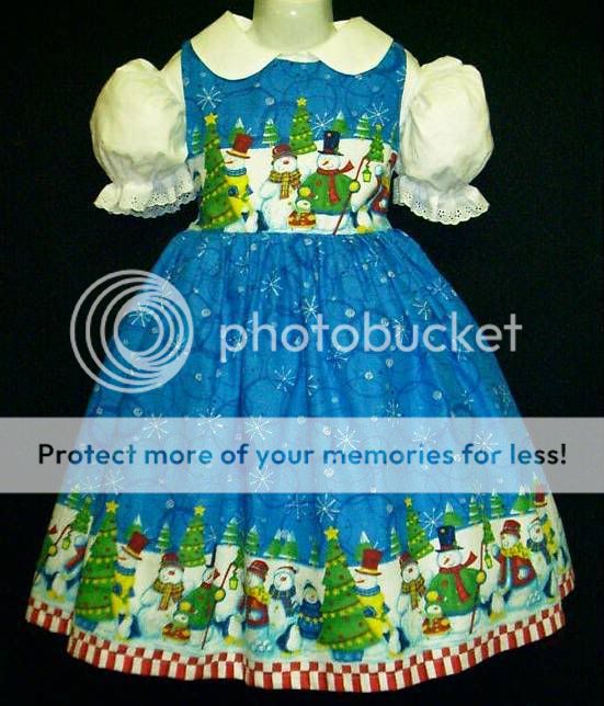 princess_trunk Daisy Kingdom Frosty The Snowman Christmas Border Dress 