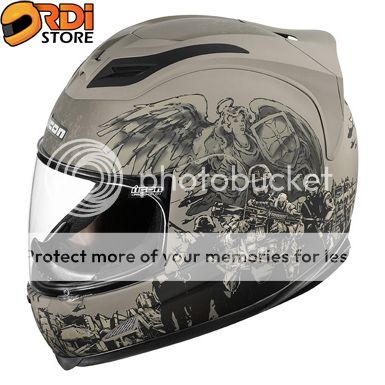 Icon Airframe Guardian Olive Drab Full Face Motorcycle Helmet DOT ECE 