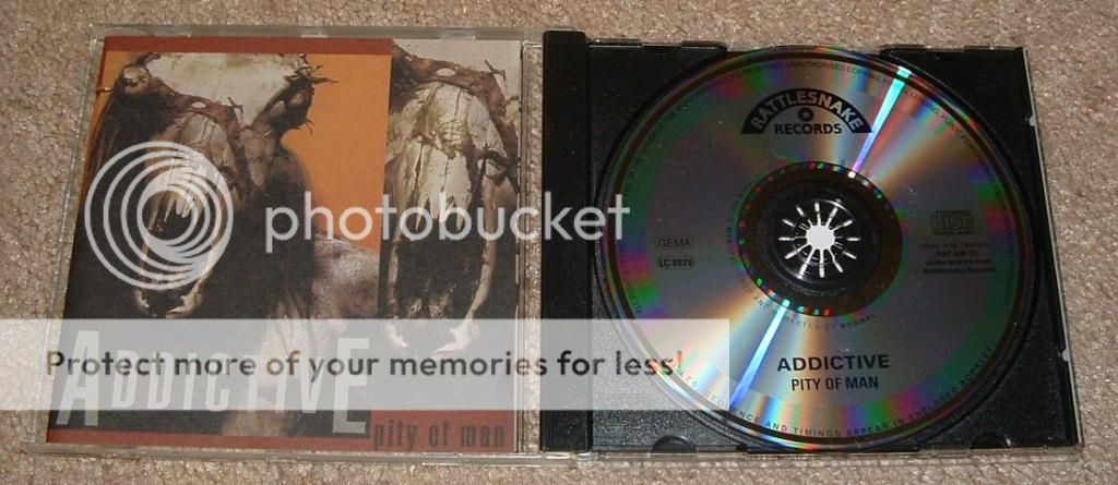 Addictive Pity of Man 1st Press CD Exodus Metallica Slayer Mortal Sin Kreator