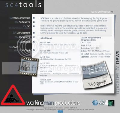 The new SC4 Tools site..
