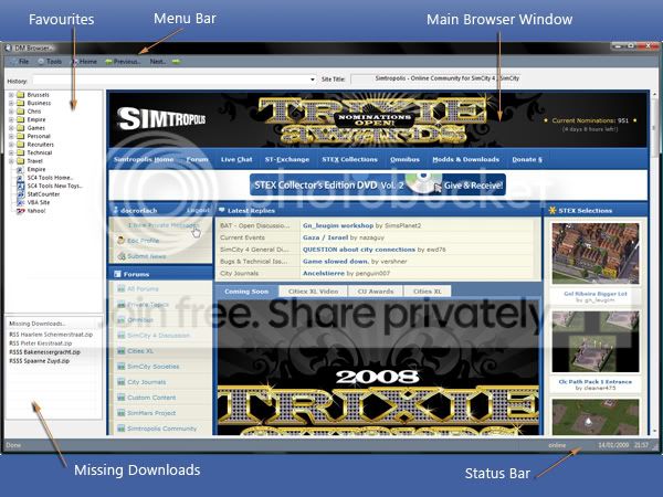 Built-in browser overview..