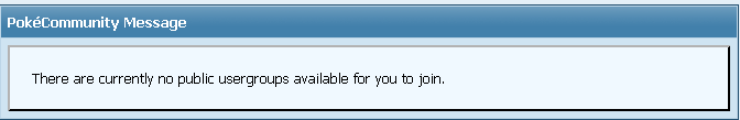 [PokeCommunity.com] Group Memberships?