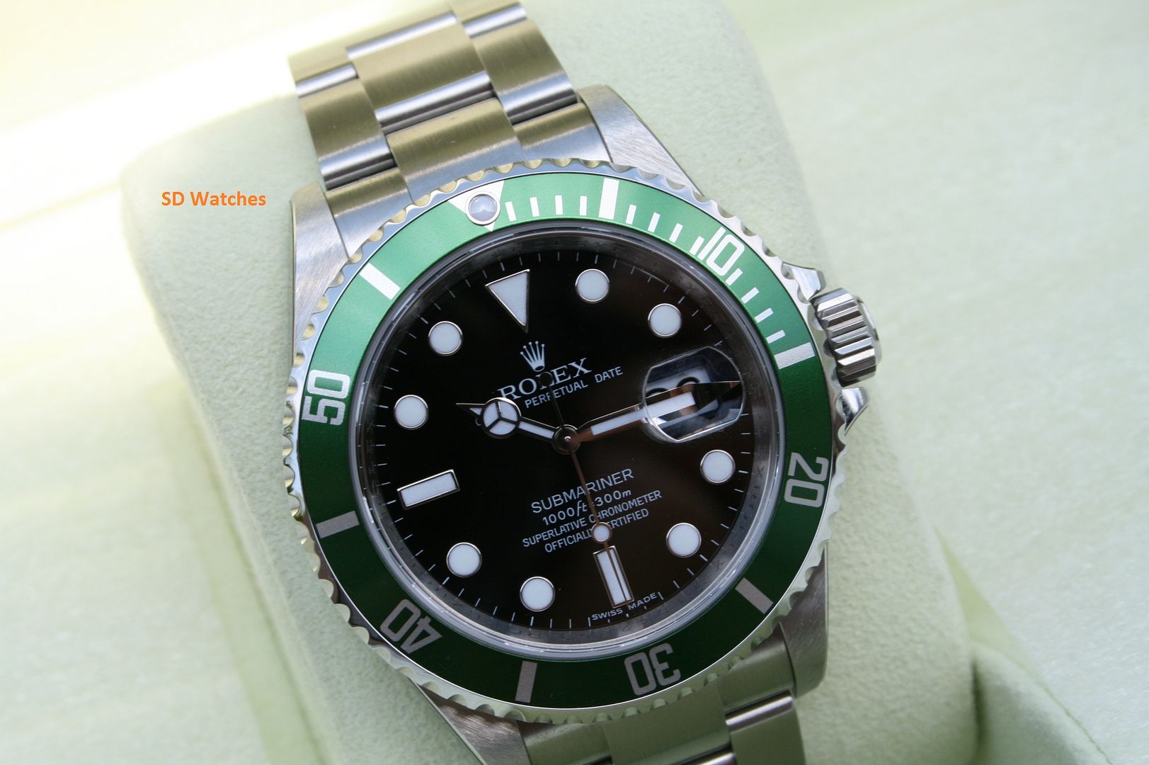 FS: RARE Rolex SS Green Submariner 16610LV Anniversary Sub LV RANDOM ...