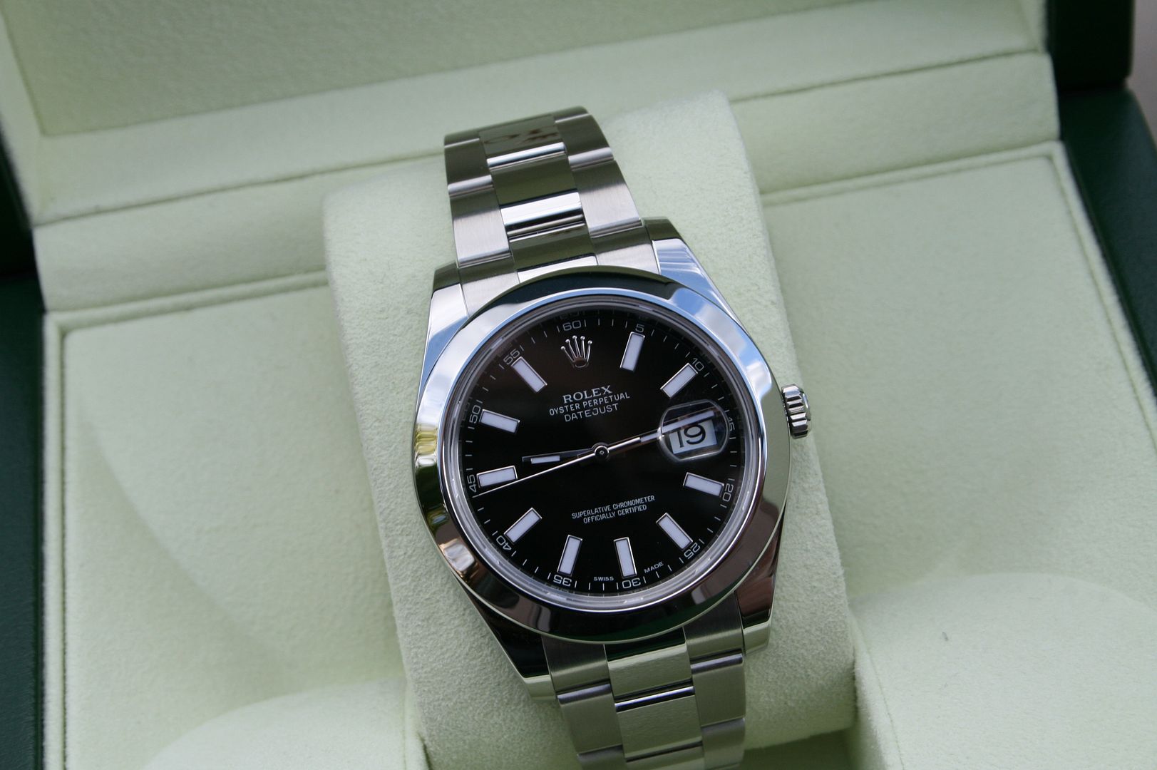 FS: Rolex Datejust II 116300 41MM Black Sticks Dial Smooth Bezel Random ...